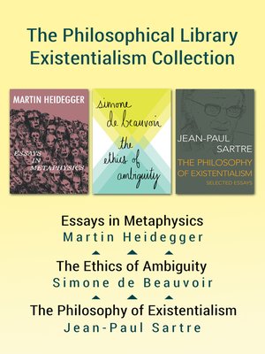 cover image of The Philosophical Library Existentialism Collection